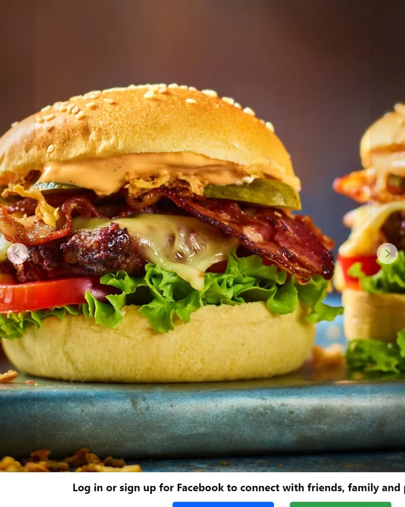 Loaded burger at Maguire's